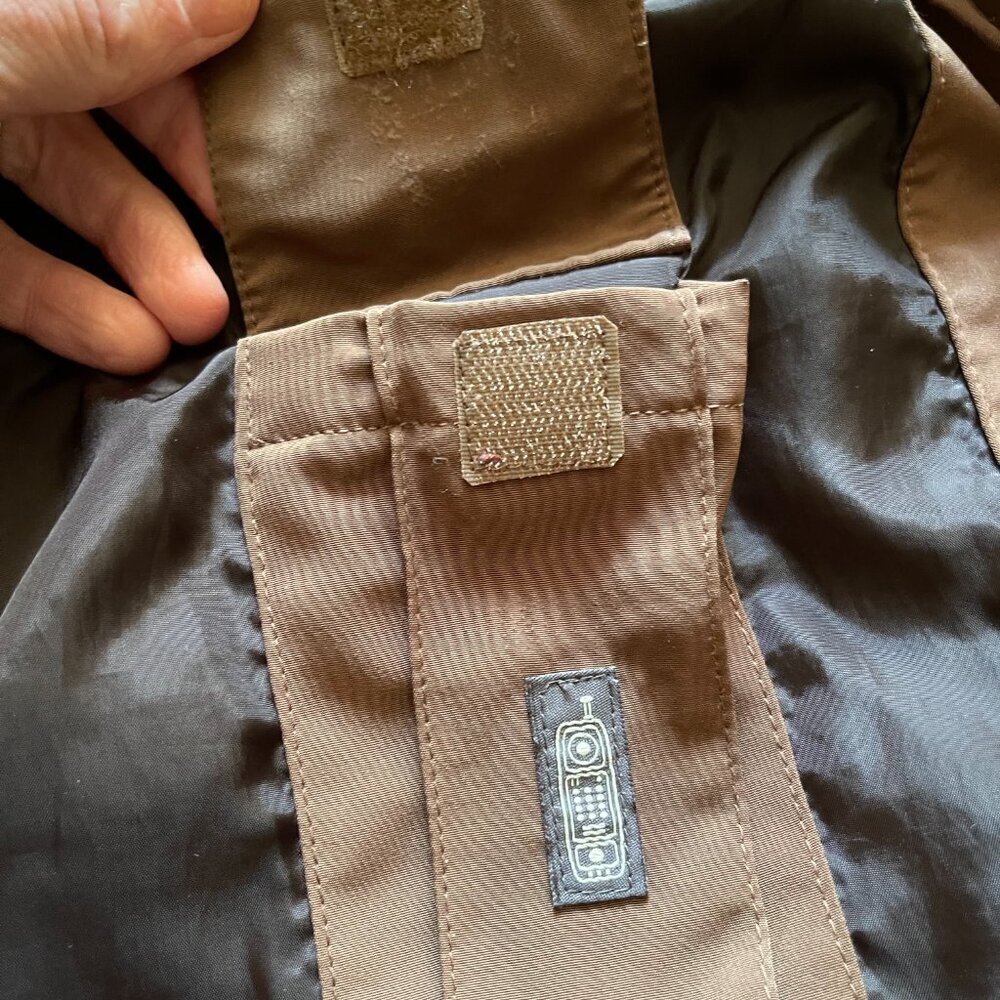 Liz Claiborne Vintage Brown Utility Jacket Women's Large - Collared - Picture 9 of 15